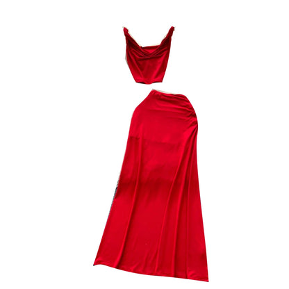 Top & High Waist Slim Skirt