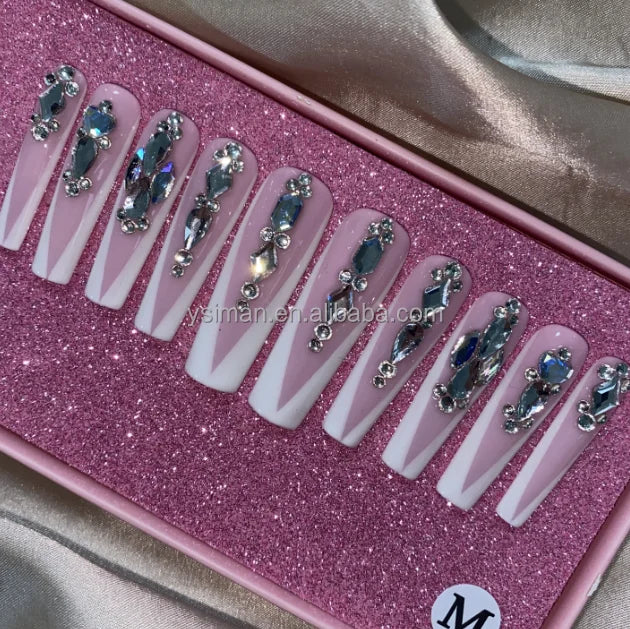 Luxury Handmade Press-On Nails with Designs