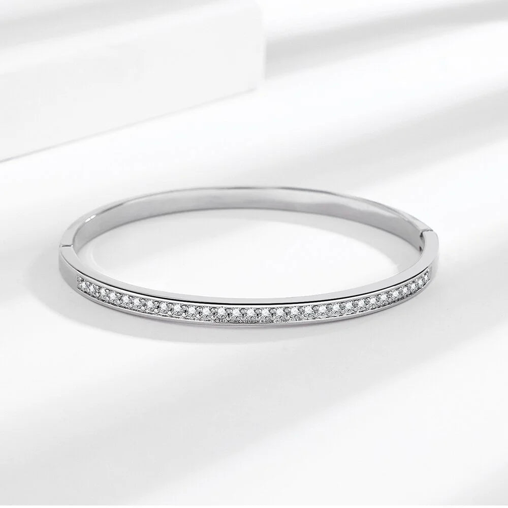 Moissanite Chain Link Bracelet 18K  Bracelet