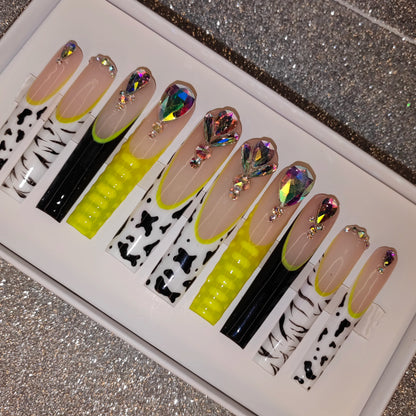 Press-On Nails - Handmade Artificial Fingernails Set