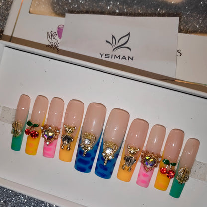 Press-On Nails - Handmade Artificial Fingernails Set