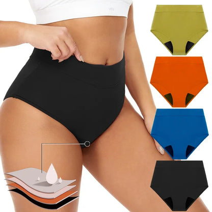 High Waist Leakproof Period Swimwear - 4-Layer Absorbent Swim Bottom