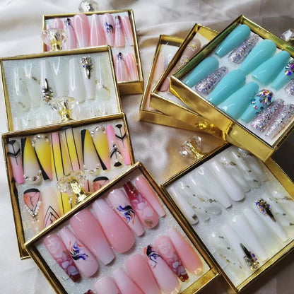 Custom Handmade Acrylic Press-On Nails