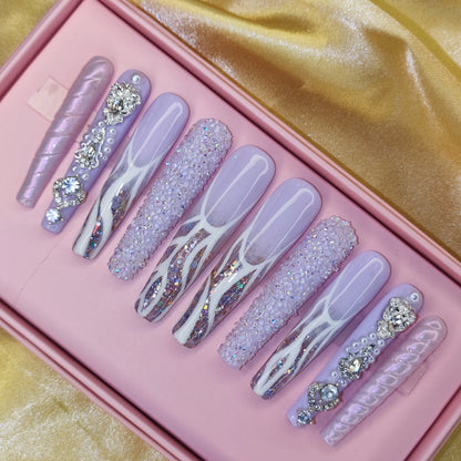 Press-On Nails - Handmade Artificial Fingernails Set