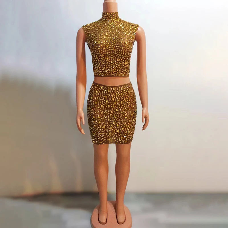 Rhinestone Party Wear