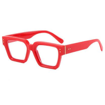 Retro Chunky Square Cat Eye Sunglasses - UV400 Protection