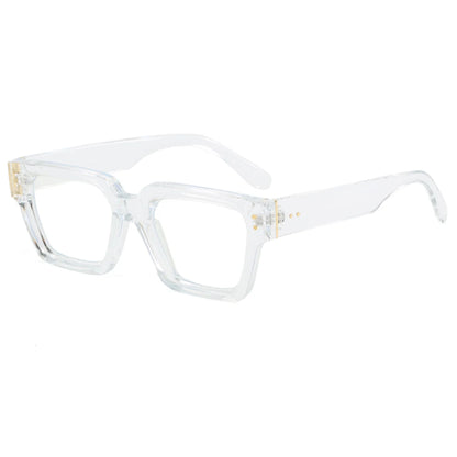 Retro Chunky Square Cat Eye Sunglasses - UV400 Protection