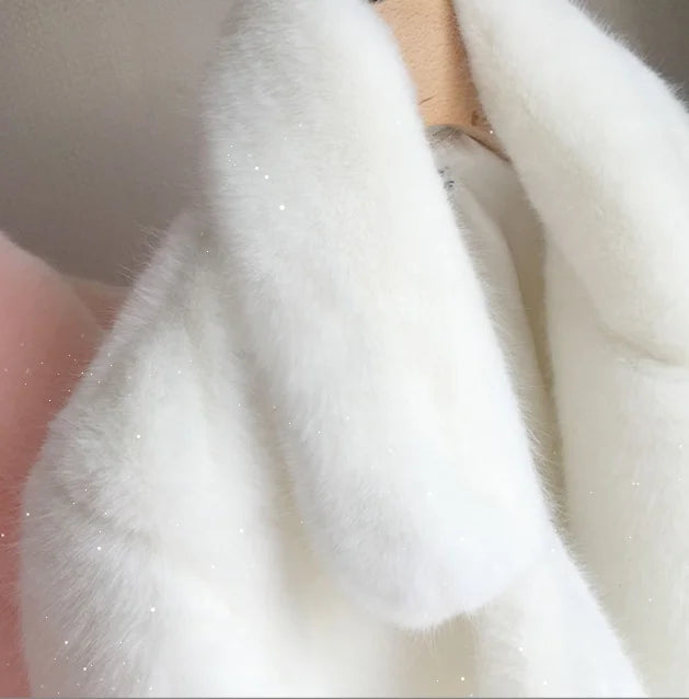Long Faux Fur Coat - Luxurious Mink-Style Winter Jacket