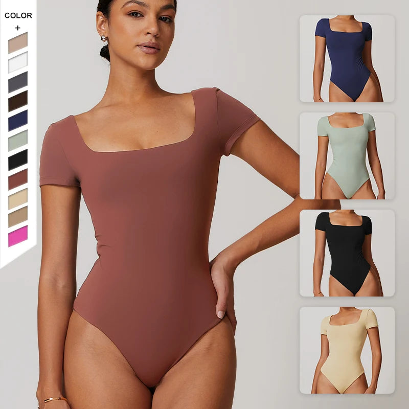 High-Waist Yoga Jumpsuit - Quick-Dry Breathable Activewear