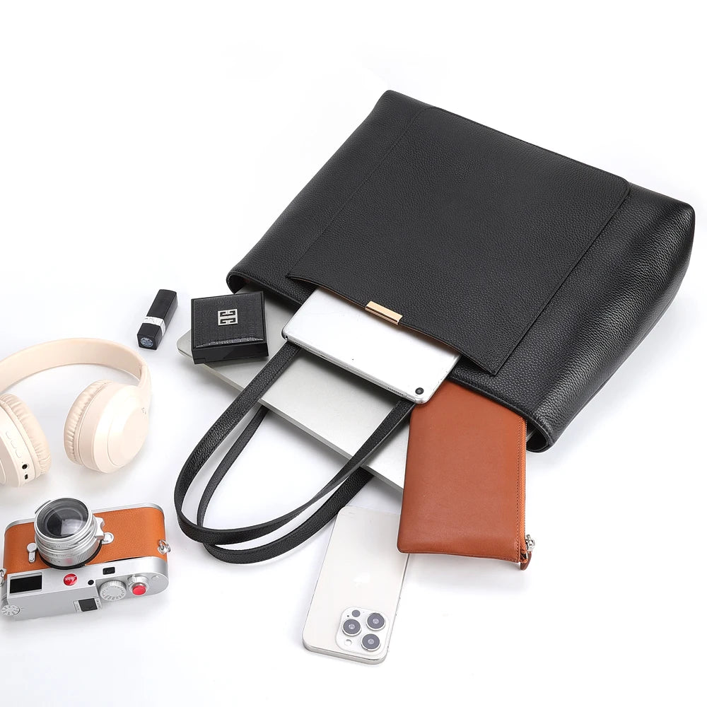 Genuine Leather Fashion Shoulder Handbag