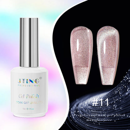 JTING Cat Eye Gel Nail Polish 24-Color Set with Magnet - Complete Collection Kit