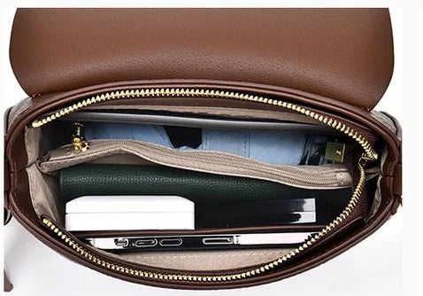 PU Leather Crossbody Messenger Bag for Women