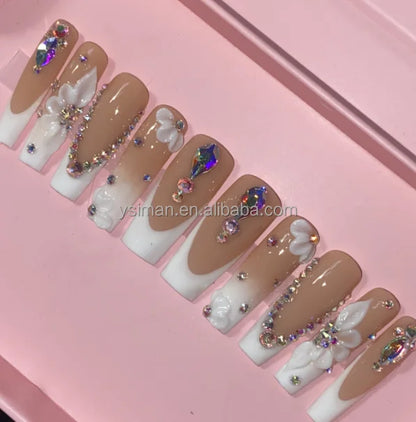 Luxury Handmade Press-On Nails with Designs
