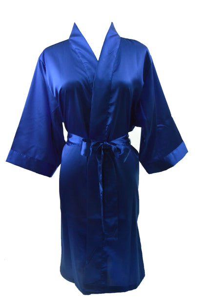 Women's Satin Kimono Robe - Short Silk Bridal Bridesmaid Wedding Robe