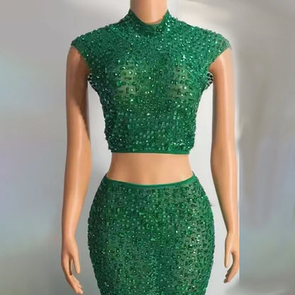 Rhinestone Party Wear