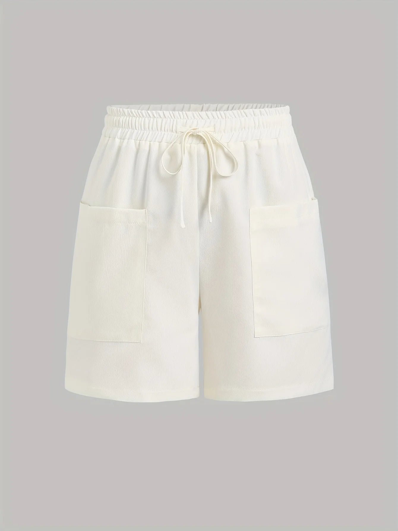 2-Piece Summer Shorts Set with Pockets - Casual Beach Outfit