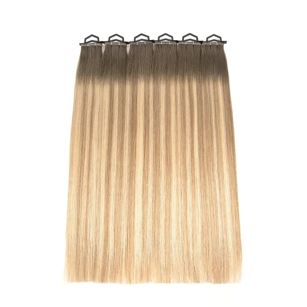 Slavic Raw Human Hair Flat Weft Extensions - 12A Grade Double Drawn Russian Virgin Hair