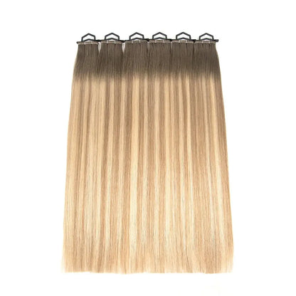 Slavic Raw Human Hair Flat Weft Extensions - 12A Grade Double Drawn Russian Virgin Hair