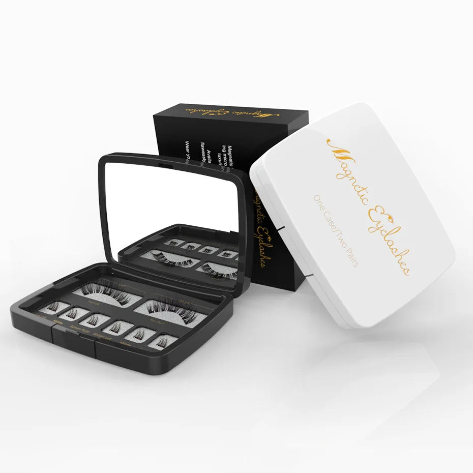 3D Magnetic Eyelashes Kit - Reusable False Lashes with Magnetic Eyeliner