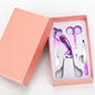 Rose Gold Eyelash Curler & Makeup Tools Set - 4-Piece Beauty Essentials Kit