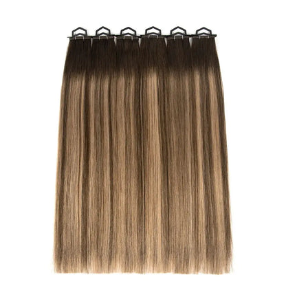 Slavic Raw Human Hair Flat Weft Extensions - 12A Grade Double Drawn Russian Virgin Hair