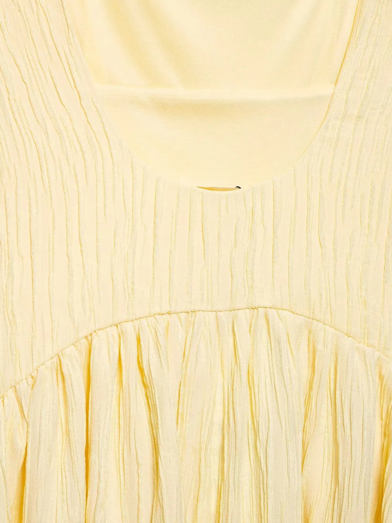 Textured Backless Square Neck Midi Dress