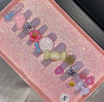 Luxury Handmade Press-On Nails with Designs