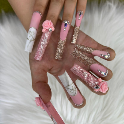 Custom Handmade Acrylic Press-On Nails