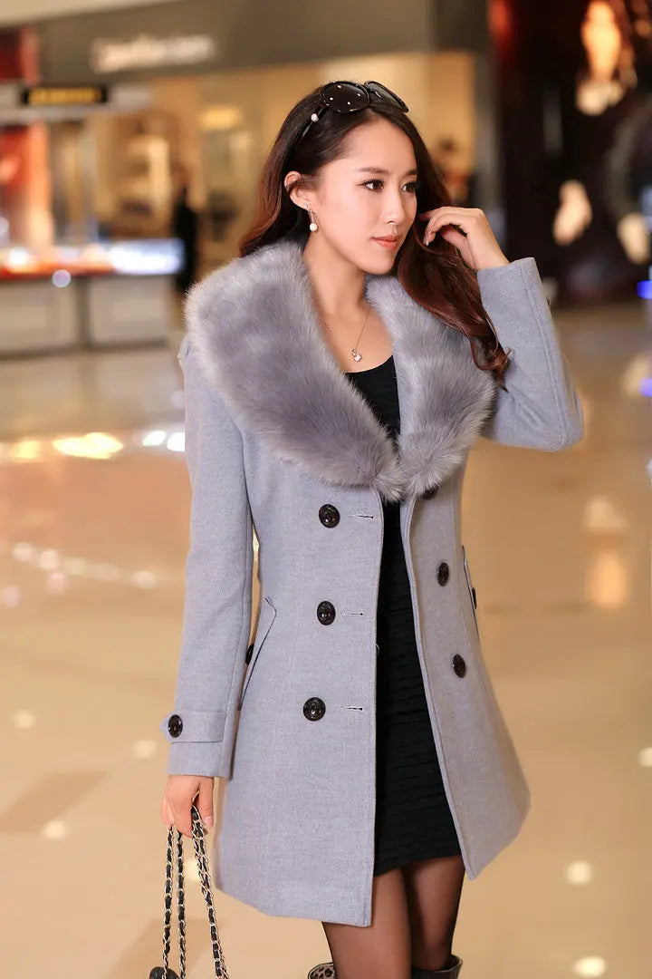 Double-Breasted Wool Coat