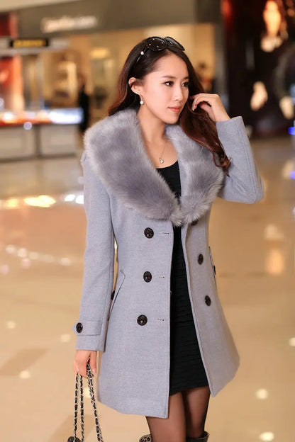 Double-Breasted Wool Coat