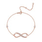 Moissanite Infinity Bracelet - S925 Sterling Silver