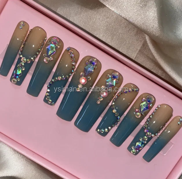 Luxury Handmade Press-On Nails with Designs