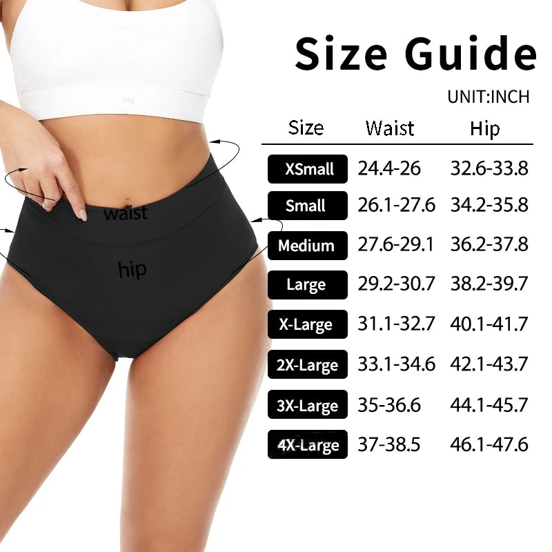 High Waist Leakproof Period Swimwear - 4-Layer Absorbent Swim Bottom