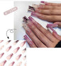 French Style Press-On Nails - 24 Piece Acrylic Artificial Nail Set