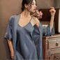 Silk Two-Piece Sleepwear Nightdress