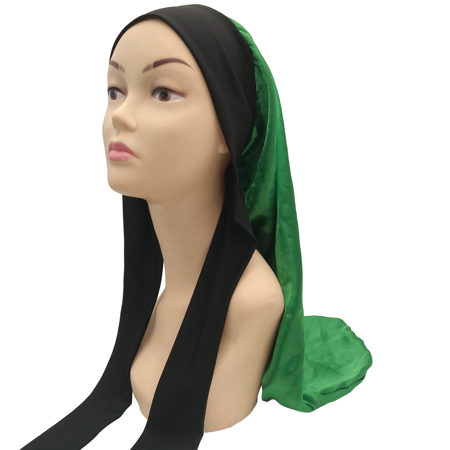 Silk Satin Sleeping Bonnet - Adjustable Long Hair Bonnet for Women