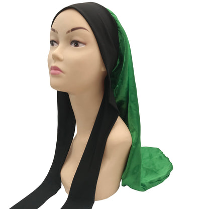 Silk Satin Sleeping Bonnet - Adjustable Long Hair Bonnet for Women