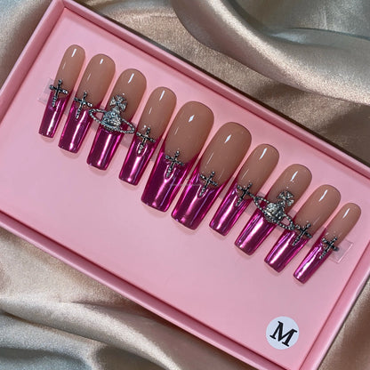 Luxury Handmade Press-On Nails with Designs