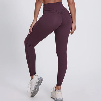 High Waist Butt Lifting Gym Leggings - Women's Workout Yoga Pants