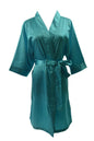 Women's Satin Kimono Robe - Short Silk Bridal Bridesmaid Wedding Robe