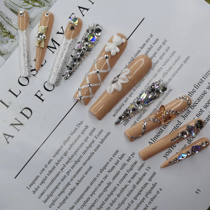 Custom Handmade Acrylic Press-On Nails