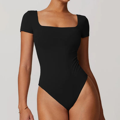 High-Waist Yoga Jumpsuit - Quick-Dry Breathable Activewear