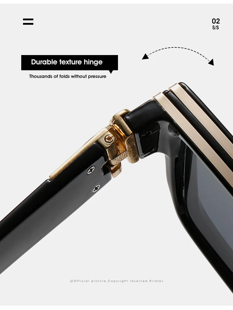 Oversized Square Sunglasses - Leopard Print UV400 Protection