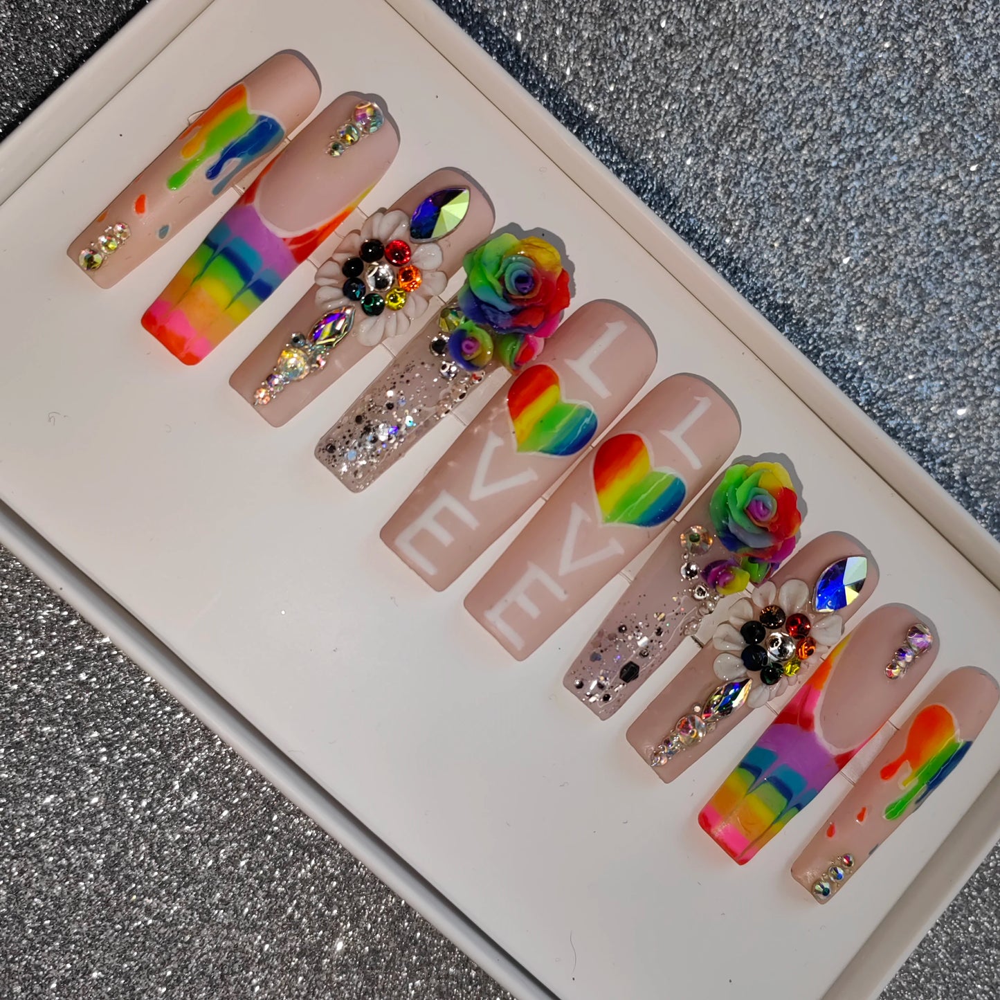 Press-On Nails - Handmade Artificial Fingernails Set