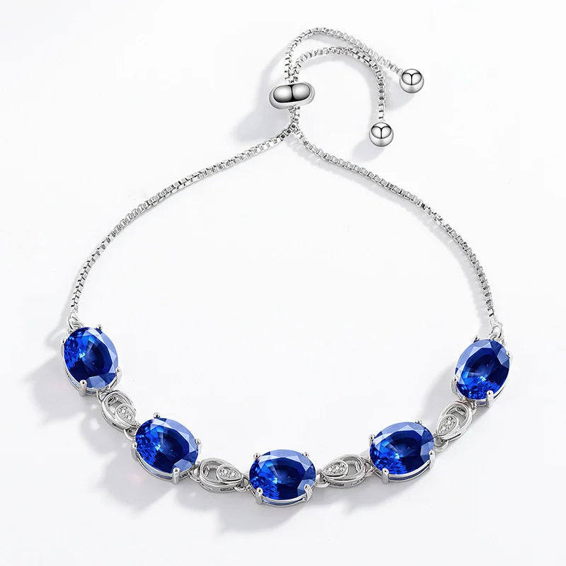 Moissanite Chain Link Bracelet 18K  Bracelet