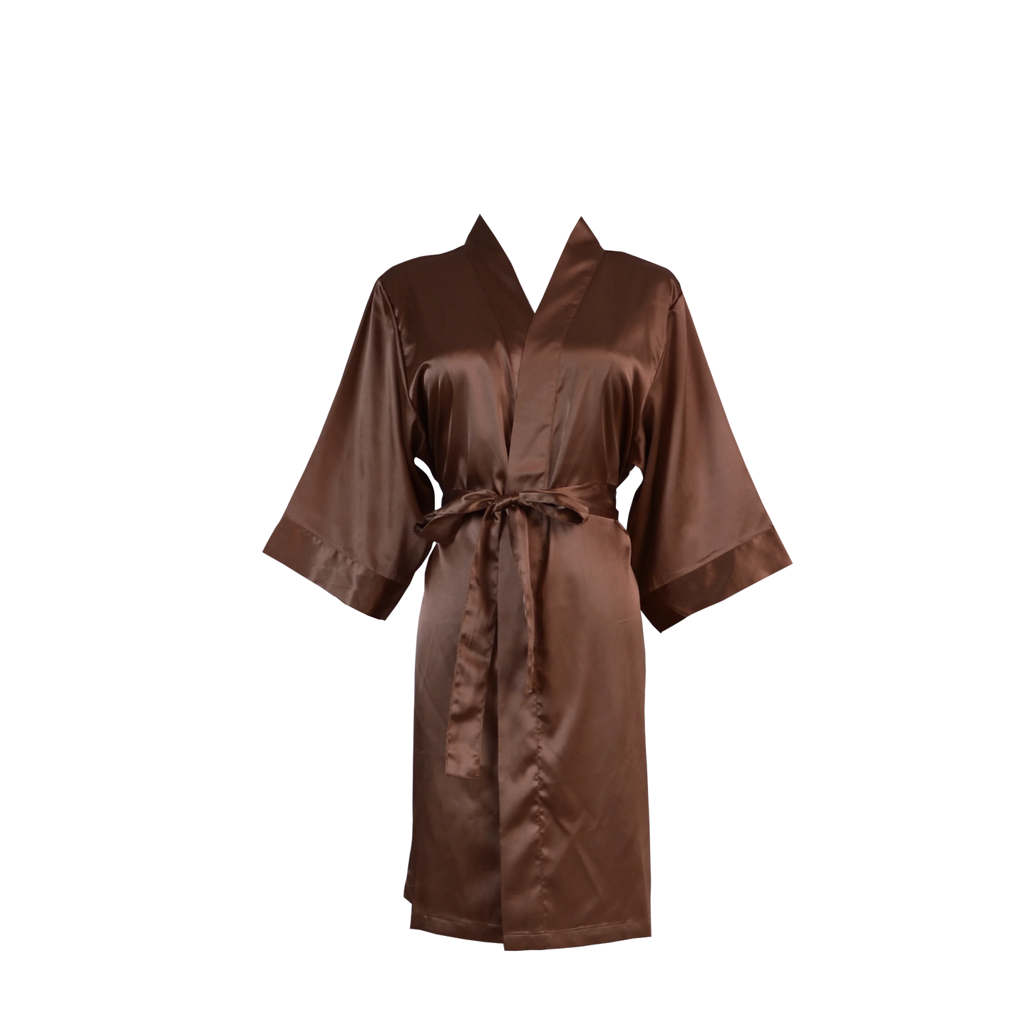 Women's Satin Kimono Robe - Short Silk Bridal Bridesmaid Wedding Robe