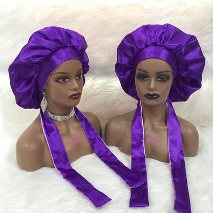 Satin Sleep Bonnet & Durag Silk Hair Wrap