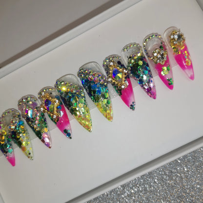 Press-On Nails - Handmade Artificial Fingernails Set