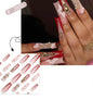French Style Press-On Nails - 24 Piece Acrylic Artificial Nail Set