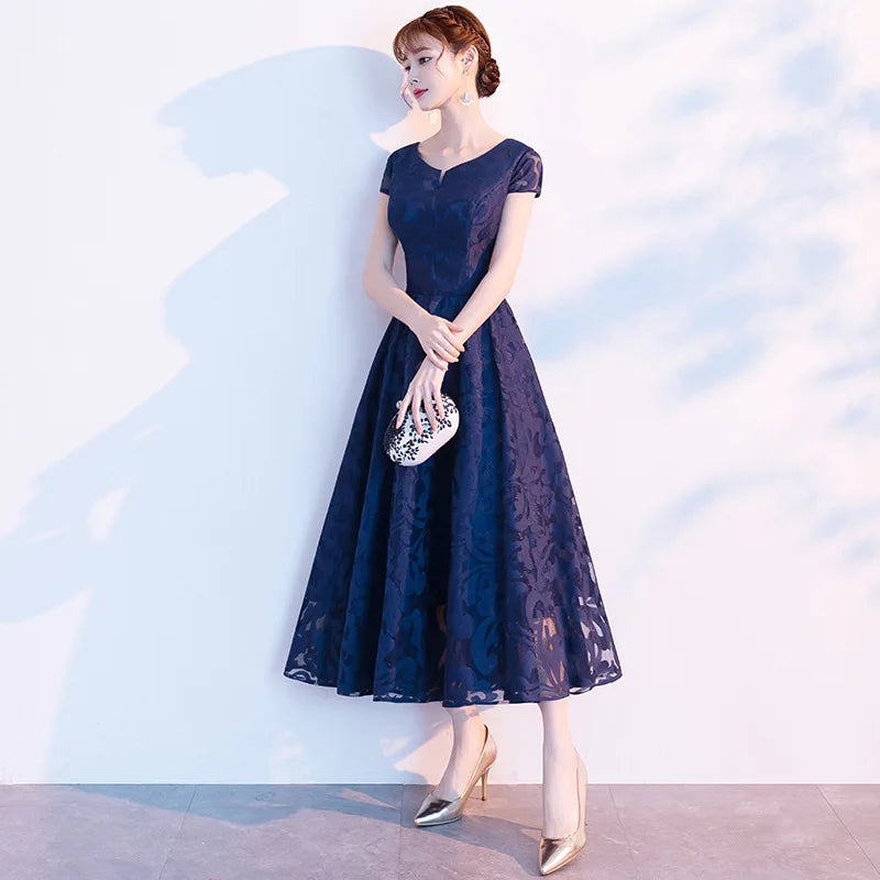 Convertible Long Evening Gown - Elegant Formal Dress